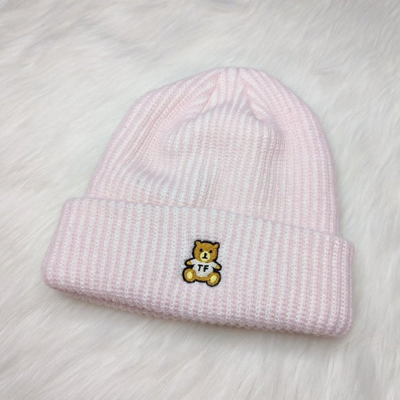 Teddy Fresh Knit Beanie Pastel Pink - Picture 1 of 3